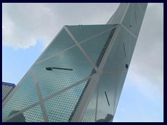 Bank of China Tower. Built in 1990 as Hong Kong's tallest building, it is today 4th tallest, with 72 floors and 367m to the spire. Designed by the world famous architect IM Pei,.